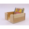 Beer coaster holder wood