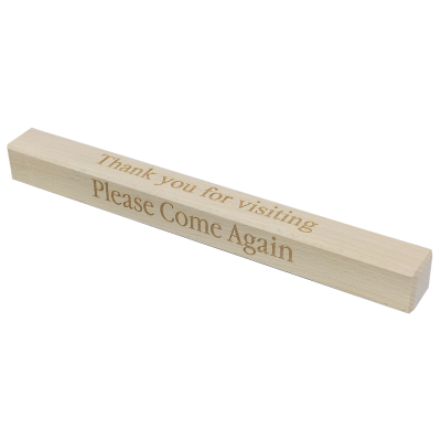 Wooden square checkout divider